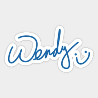 RED VELVET WENDY SIGNATURE Sticker